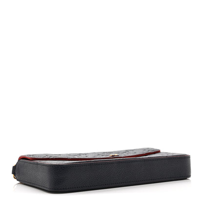 Louis Vuitton Empreinte Pochette Felicie Chain Wallet Marine Rouge 5 of 11