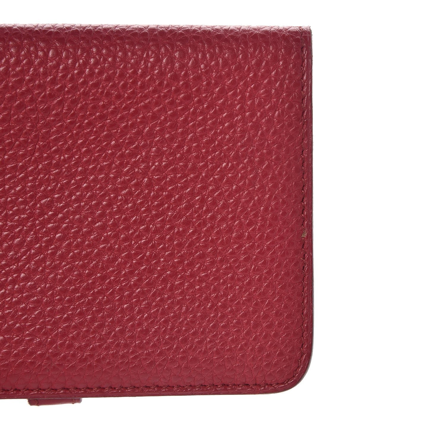 Hermes Togo Dogon Compact Wallet Rubis 8 of 8