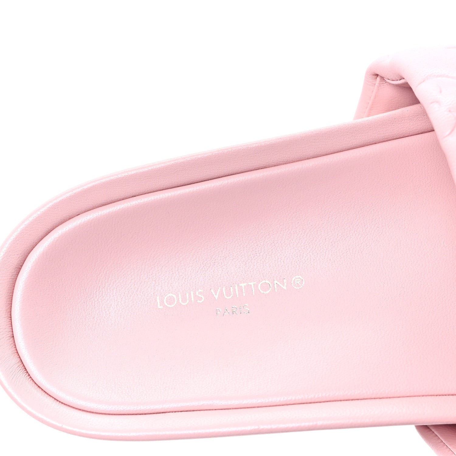 Louis Vuitton Lambskin Embossed Monogram Jumbo Flatform Mule Sandals 36 Rose Clair 6 of 7
