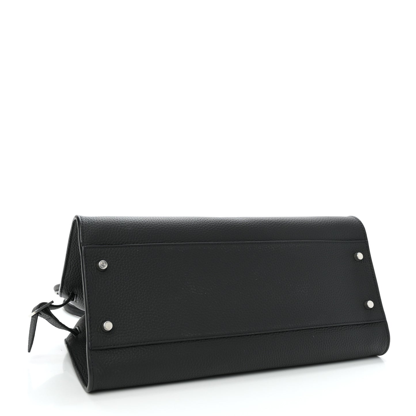 Grained Calfskin Margaux Shoulder 12 Black