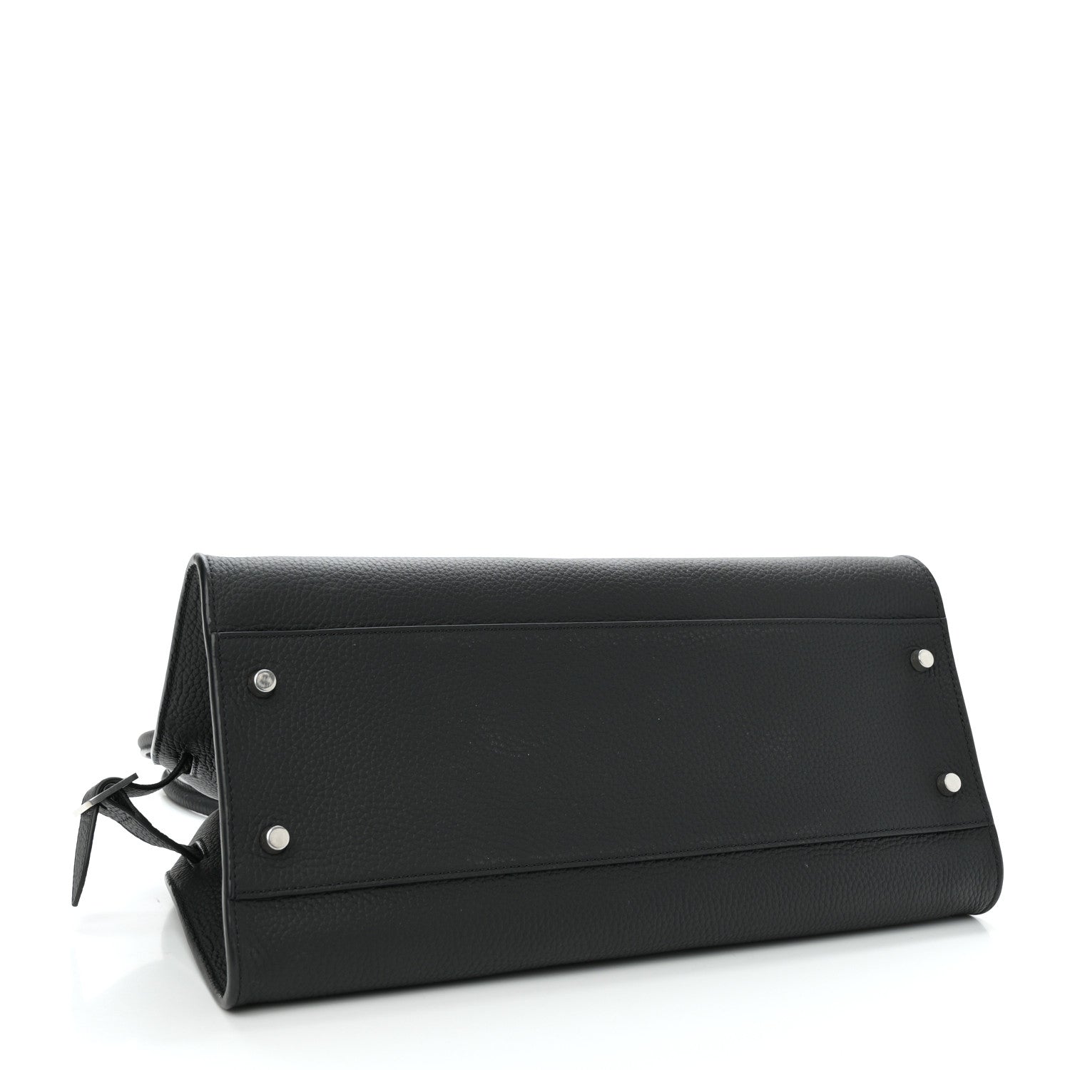The Row Grained Calfskin Margaux Shoulder 12 Black 4 of 9