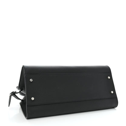 The Row Grained Calfskin Margaux Shoulder 12 Black 4 of 9