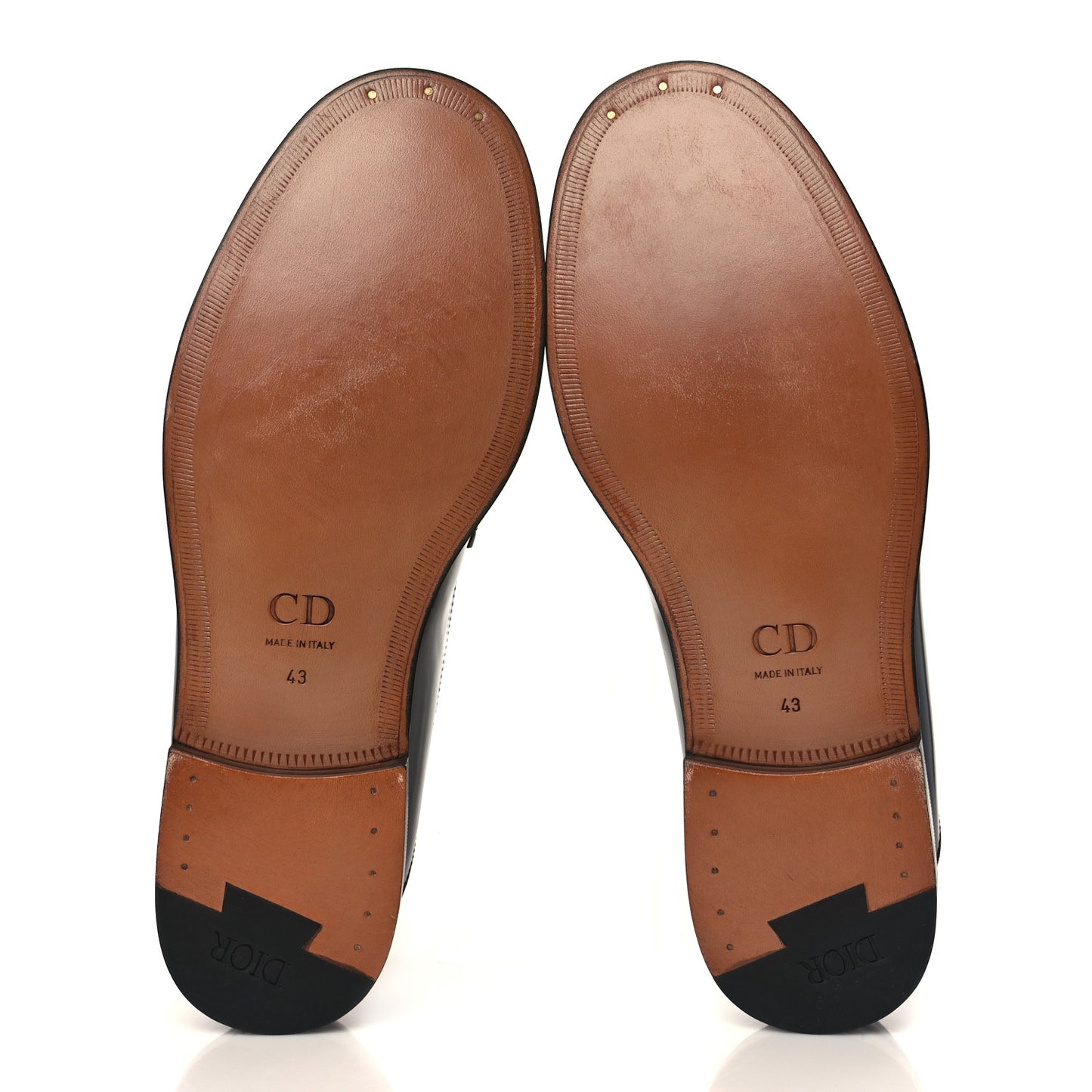 Smooth Calfskin Oblique Blake Loafers 43 Black