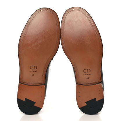 Christian Dior Smooth Calfskin Oblique Blake Loafers 43 Black 5 of 9