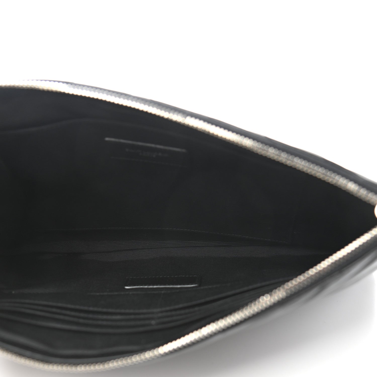 Saint Laurent Calfskin Matelasse Monogram Cassandre Tablet Pouch Black 4 of 8