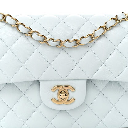 Chanel Caviar Quilted Small Double Flap Light Blue 8 of 11