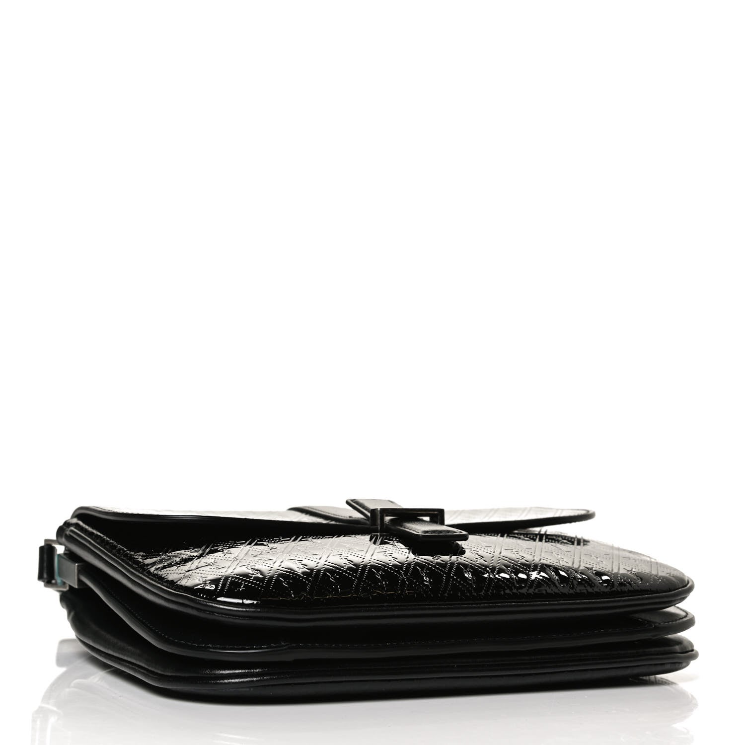 Saint Laurent Patent Embossed Small Le Monogramme Satchel Black 4 of 11
