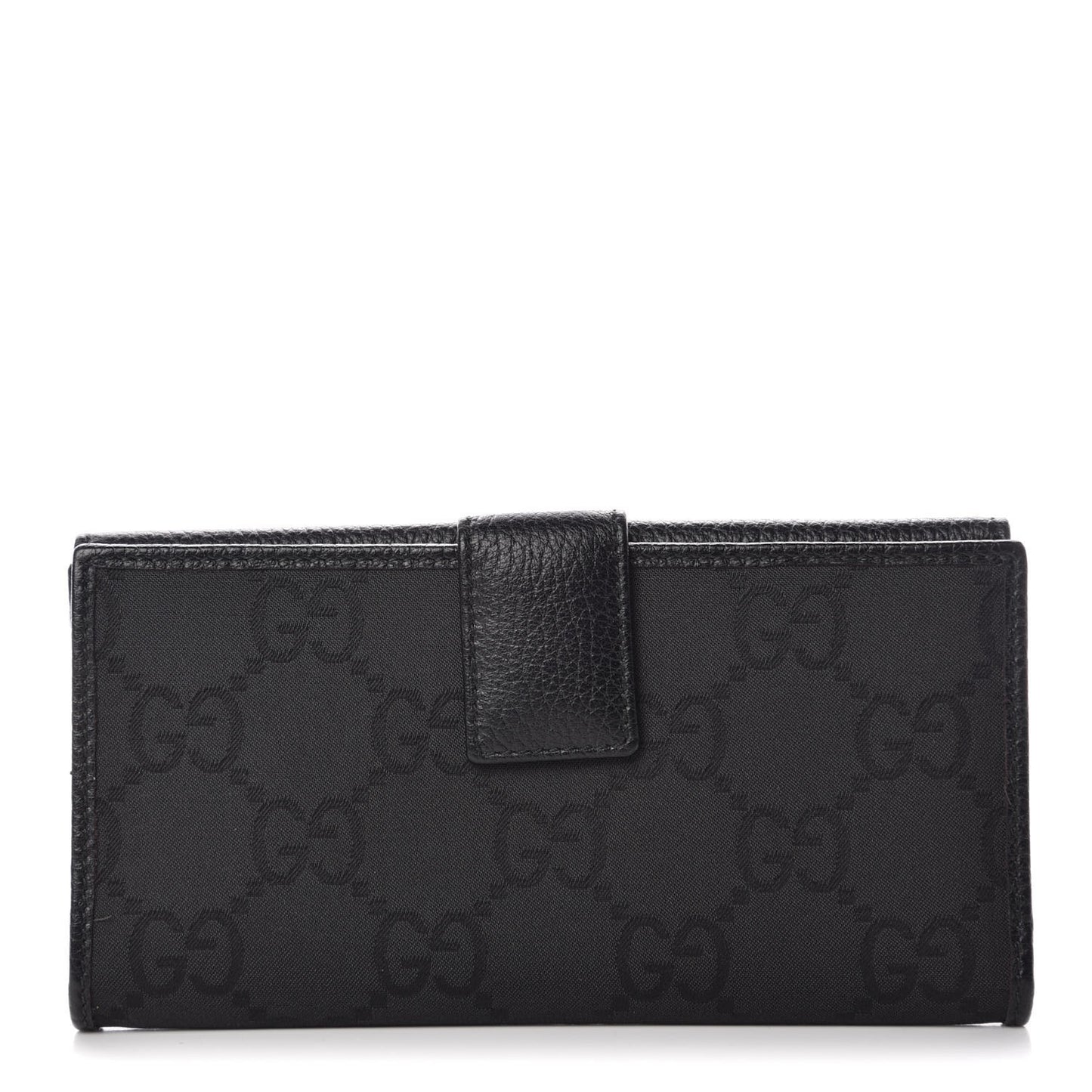 Canvas Monogram Continental Wallet Black