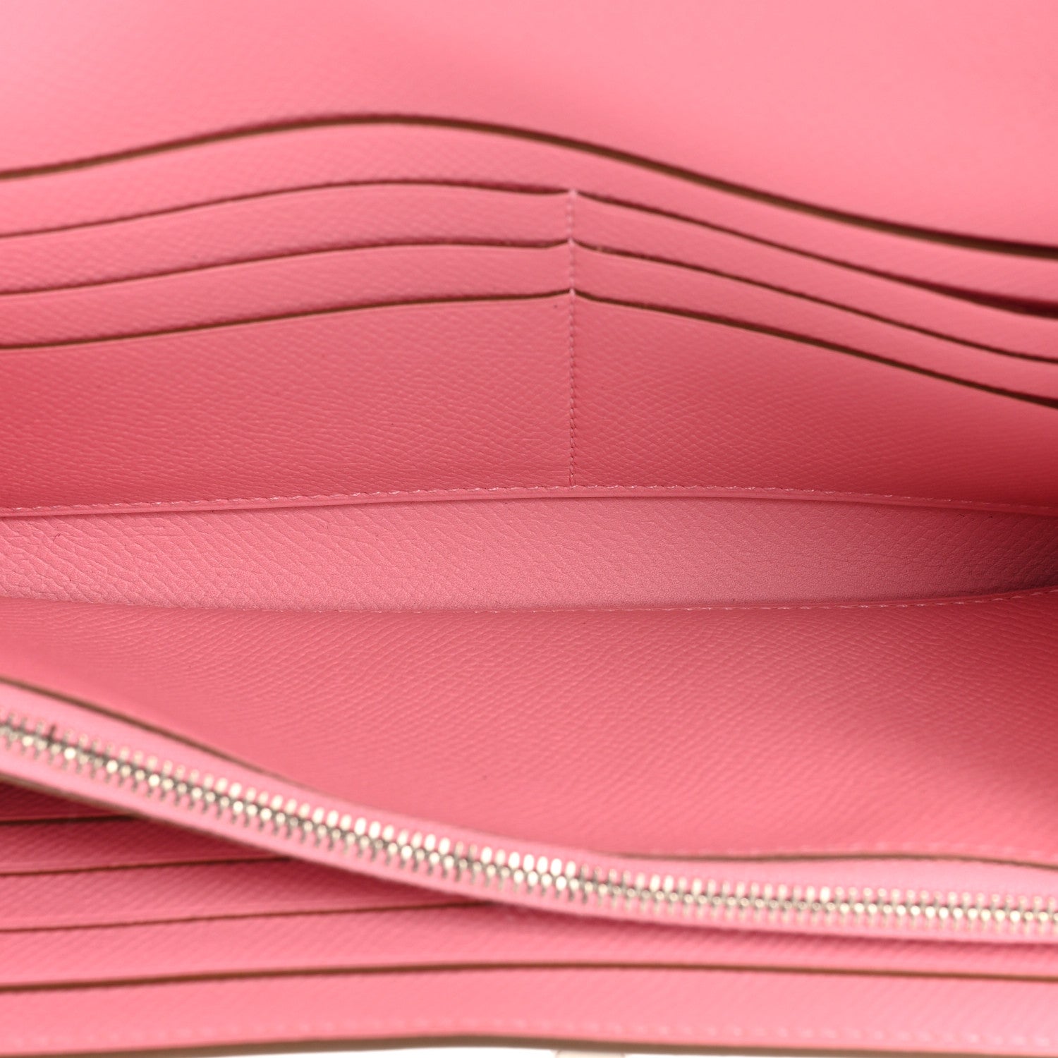 Hermes Epsom Kelly Longue Wallet Rose Confetti 7 of 15