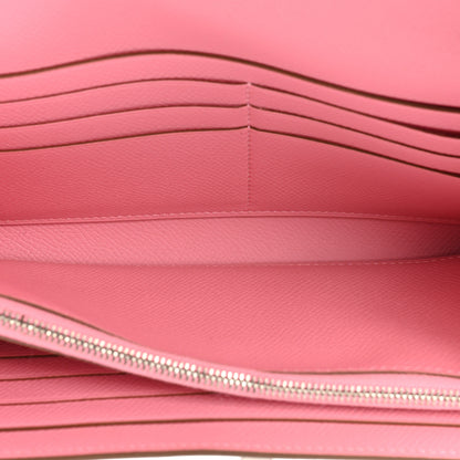 Hermes Epsom Kelly Longue Wallet Rose Confetti 7 of 15