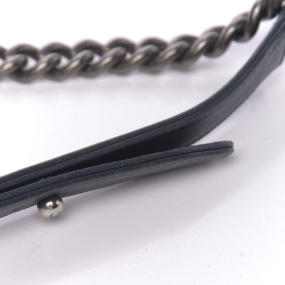 Chanel Denim Chevron Small Boy Flap Blue 12 of 16