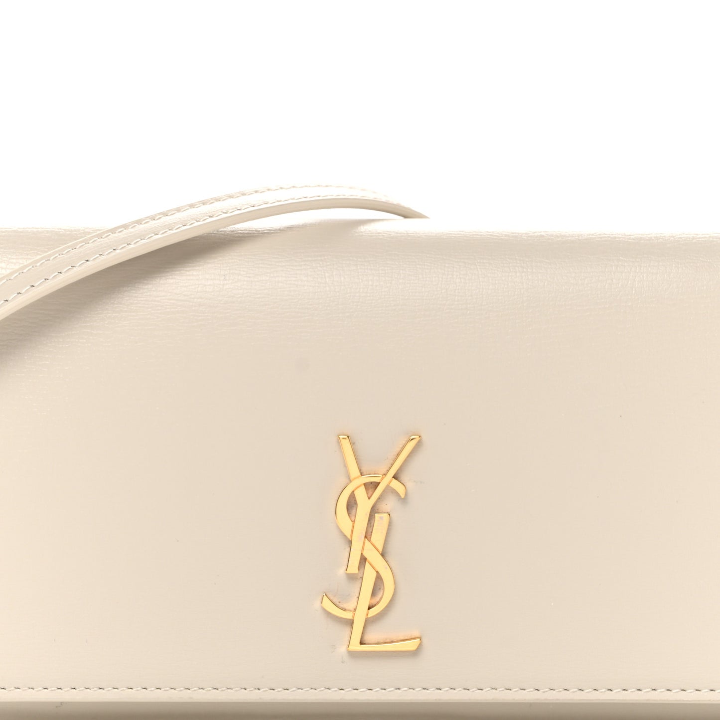 Smooth Calfskin Monogram Phone Holder Crossbody Crema Soft