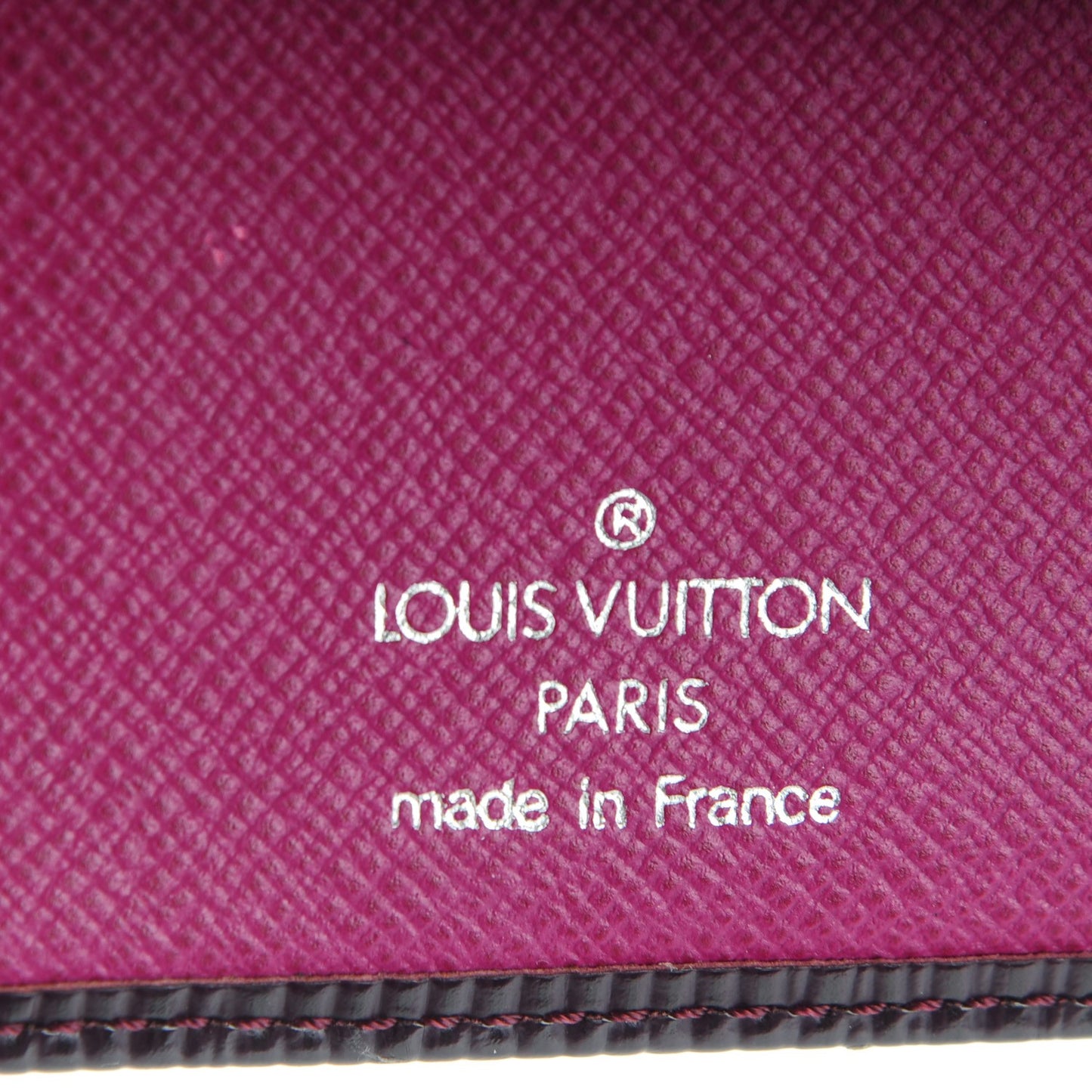 Epi French Purse Wallet Cassis