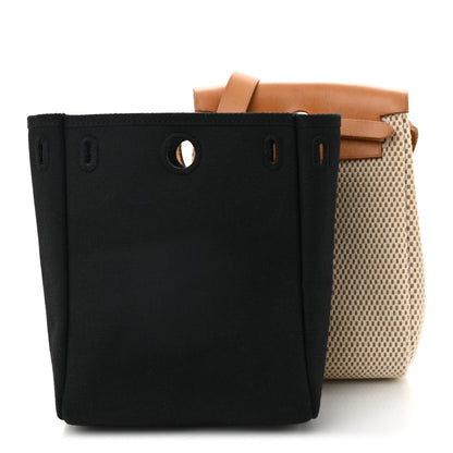 Hermes Toile Vache Calfskin Herbag TPM Natural 3 of 13