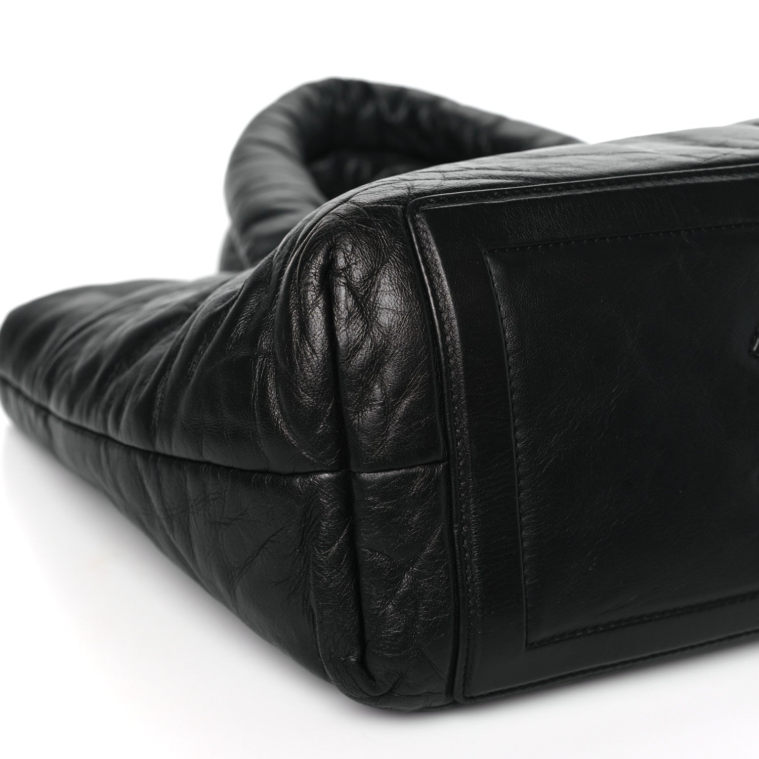 Chanel Lambskin Quilted Small Coco Cocoon Reversible Tote Black 9 of 10