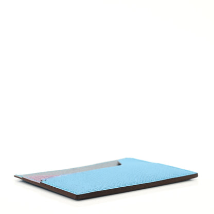 Hermes Epsom Chevre Mysore Calfskin Matte Alligator Histoire Naturelle Petit H Card Holder Multicolor 4 of 7