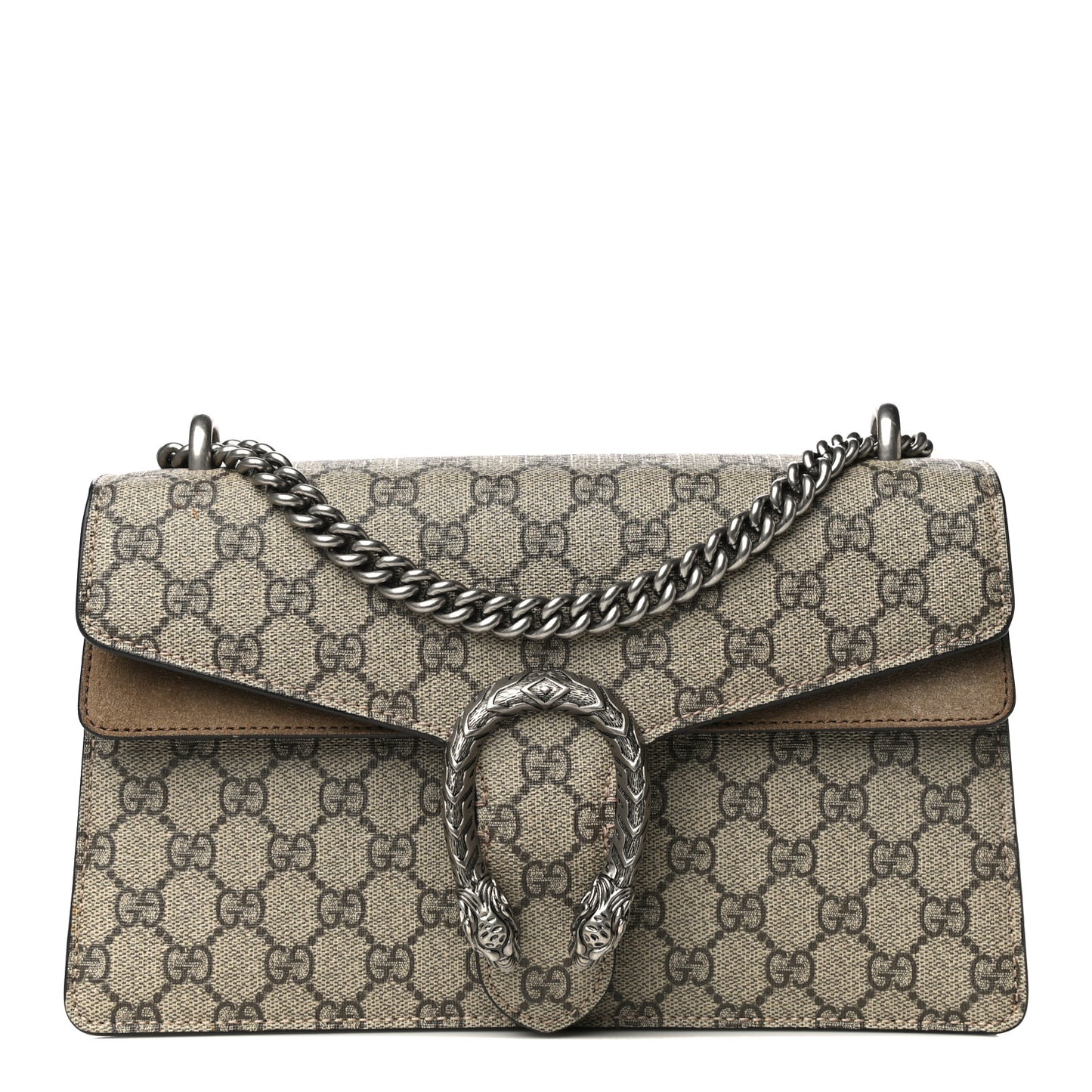 GG Supreme Monogram Small Dionysus Shoulder Bag Taupe