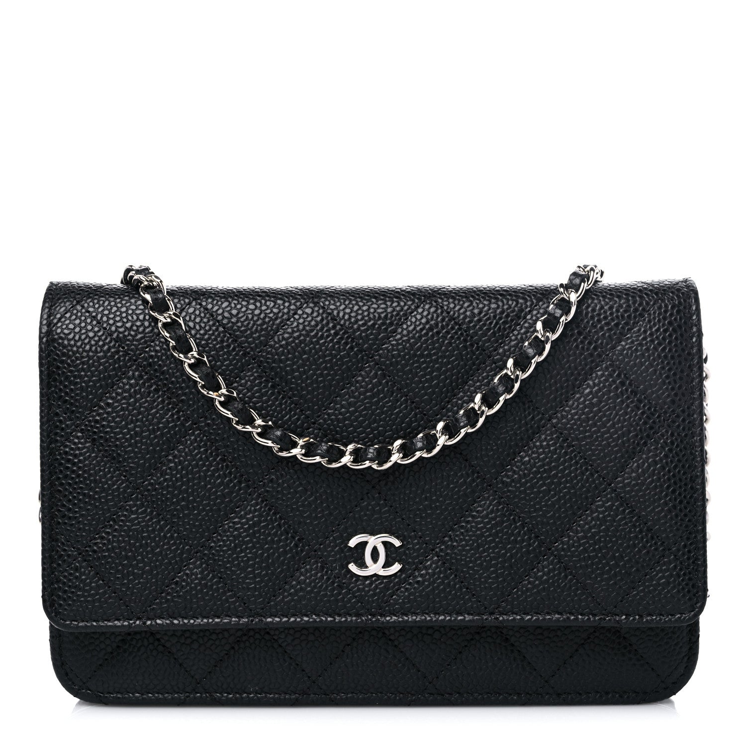 Chanel Caviar Quilted Wallet On Chain WOC Black 1 of 13