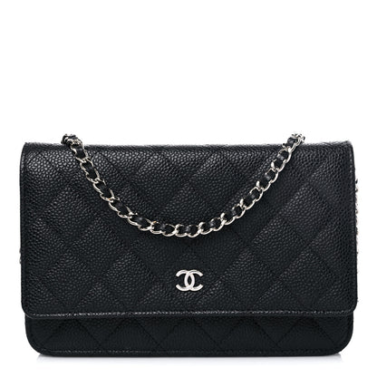 Chanel Caviar Quilted Wallet On Chain WOC Black 1 of 13
