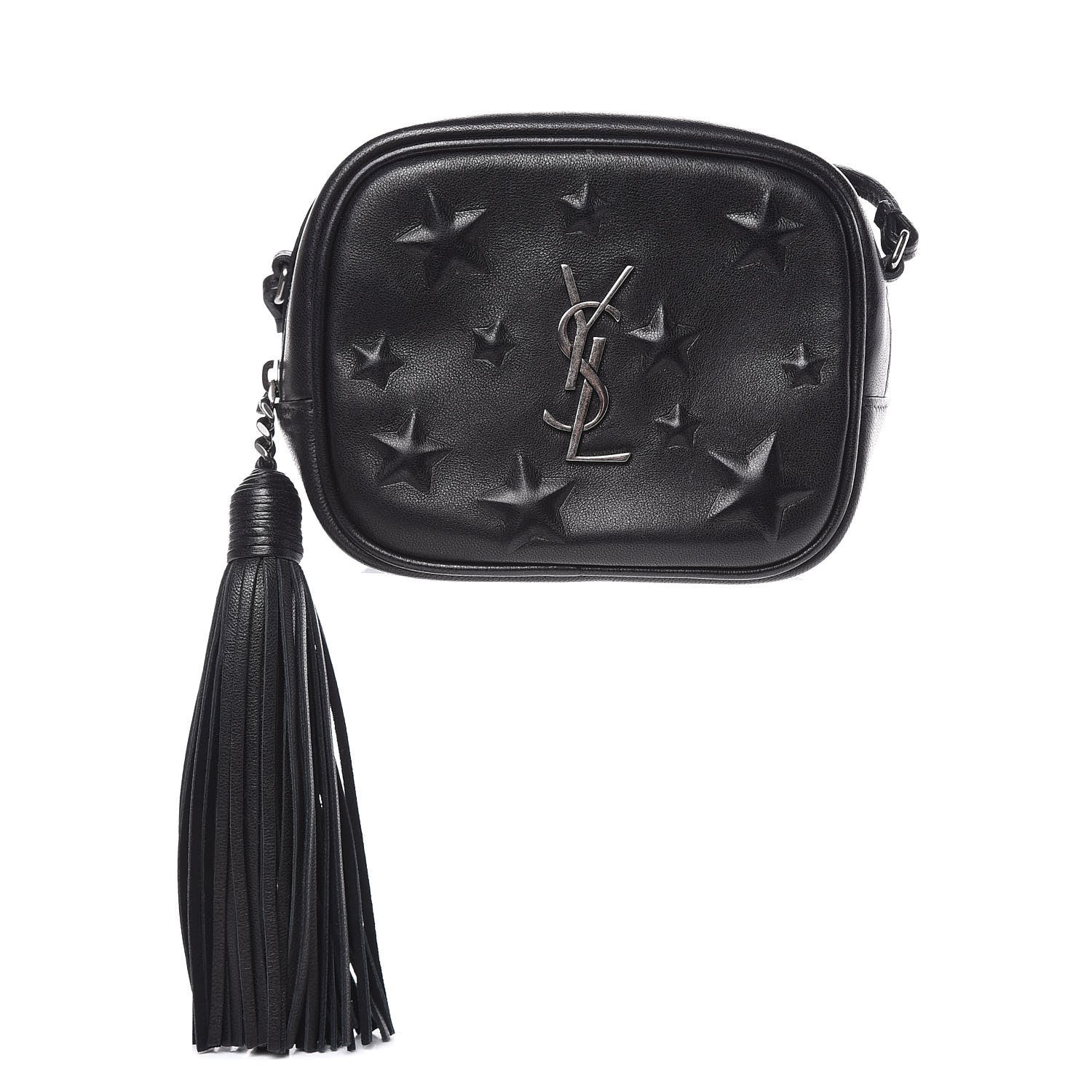 Saint Laurent Nappa Embossed Star Monogram Blogger Bag Black 1 of 13