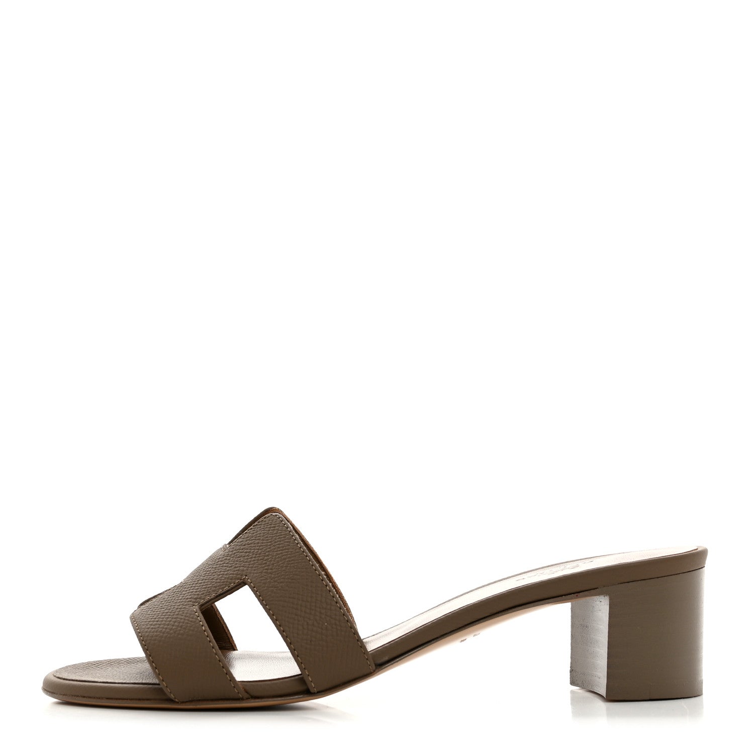 Hermes Epsom Oasis Sandals 37 Etoupe 1617226 – FASHIONPHILE