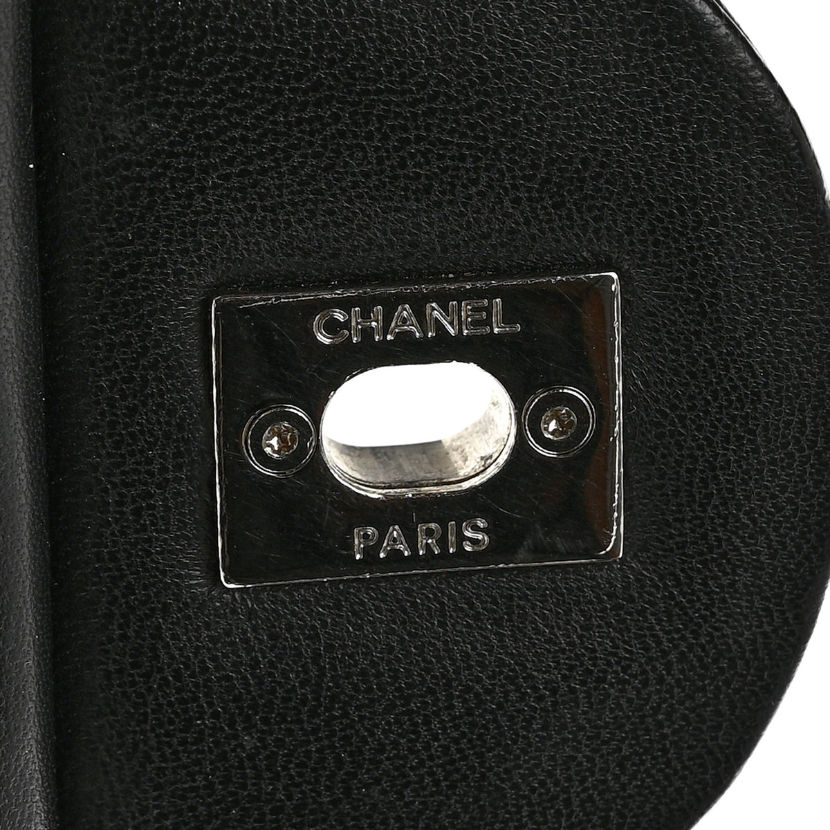 Lambskin Quilted Jumbo Coco Rain Flap Black