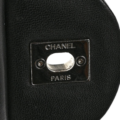 Chanel Lambskin Quilted Jumbo Coco Rain Flap Black 11 of 12