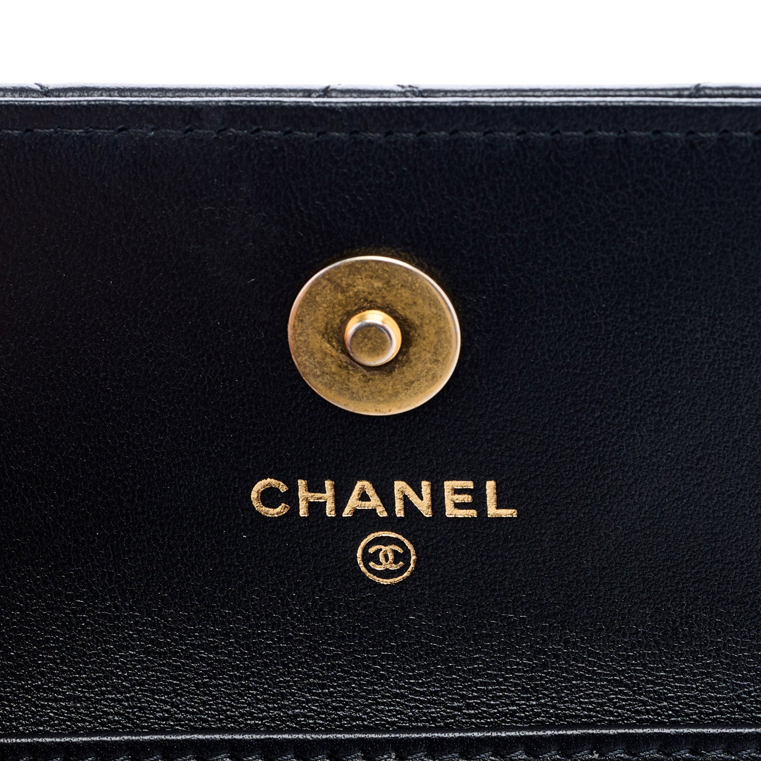Chanel Lambskin Quilted Pearl Crush Clutch With Chain Black 6 of 10