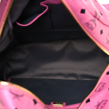 MCM Visetos Medium Side Studs Stark Backpack Pink 4 of 13