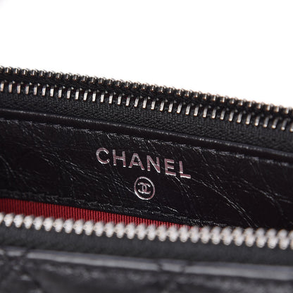 Chanel Aged Calfskin Quilted Small Gabrielle Clutch With Chain Black 6 of 9