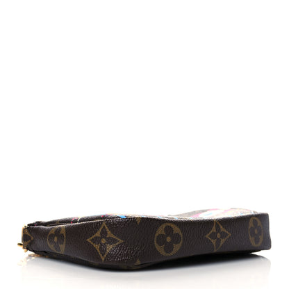 Louis Vuitton Monogram 2020 Christmas Animation Roller Coaster Mini Pochette Accessories Pivoine 4 of 10