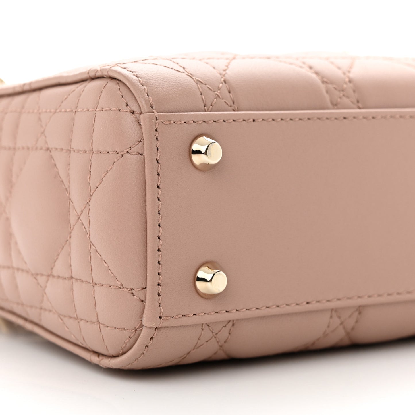 Lambskin Cannage Mini Lady Dior Fard
