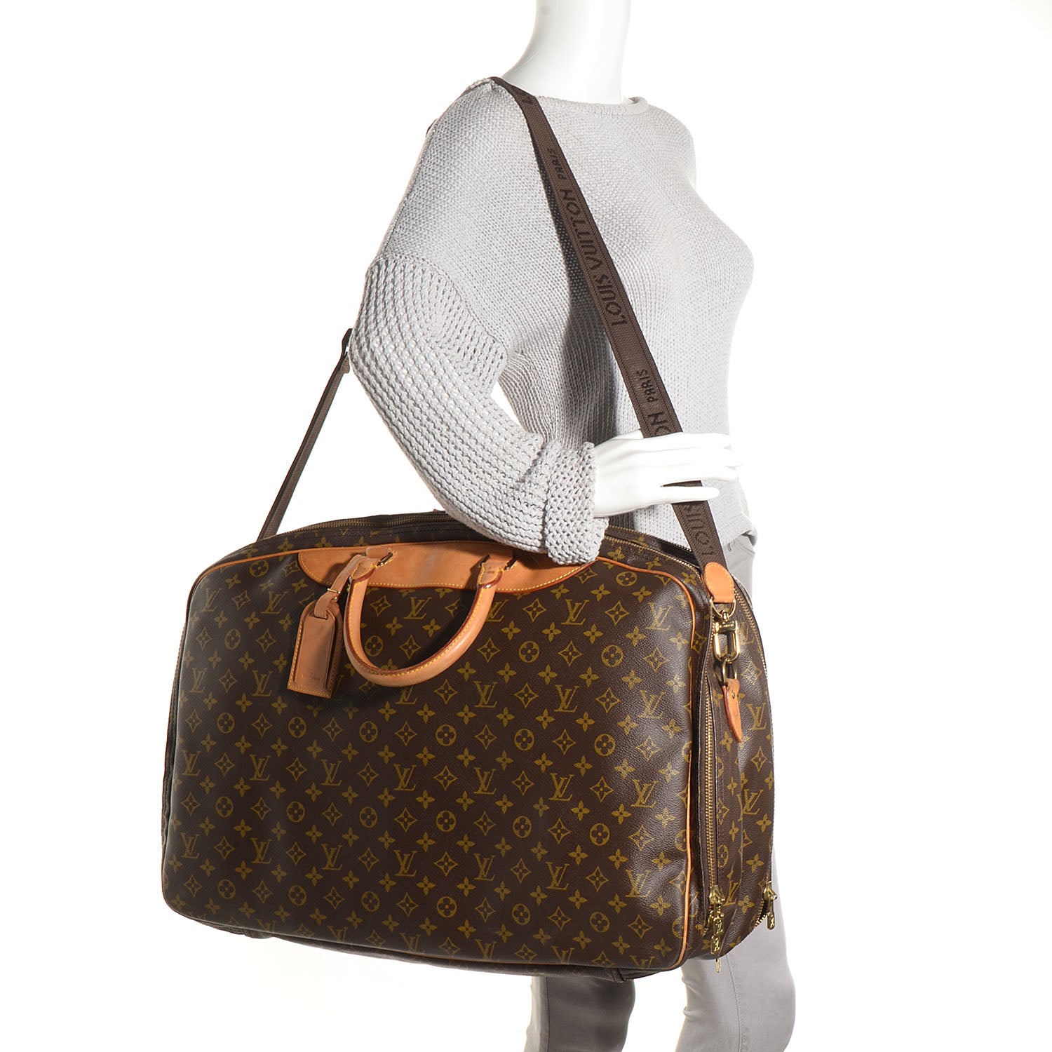 Louis Vuitton Monogram Alize 2 Compartment Luggage Travel Bag 2 of 7