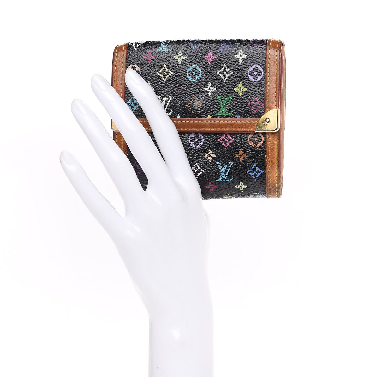 Monogram Multicolor Porte-Monnaie Billets Wallet Black