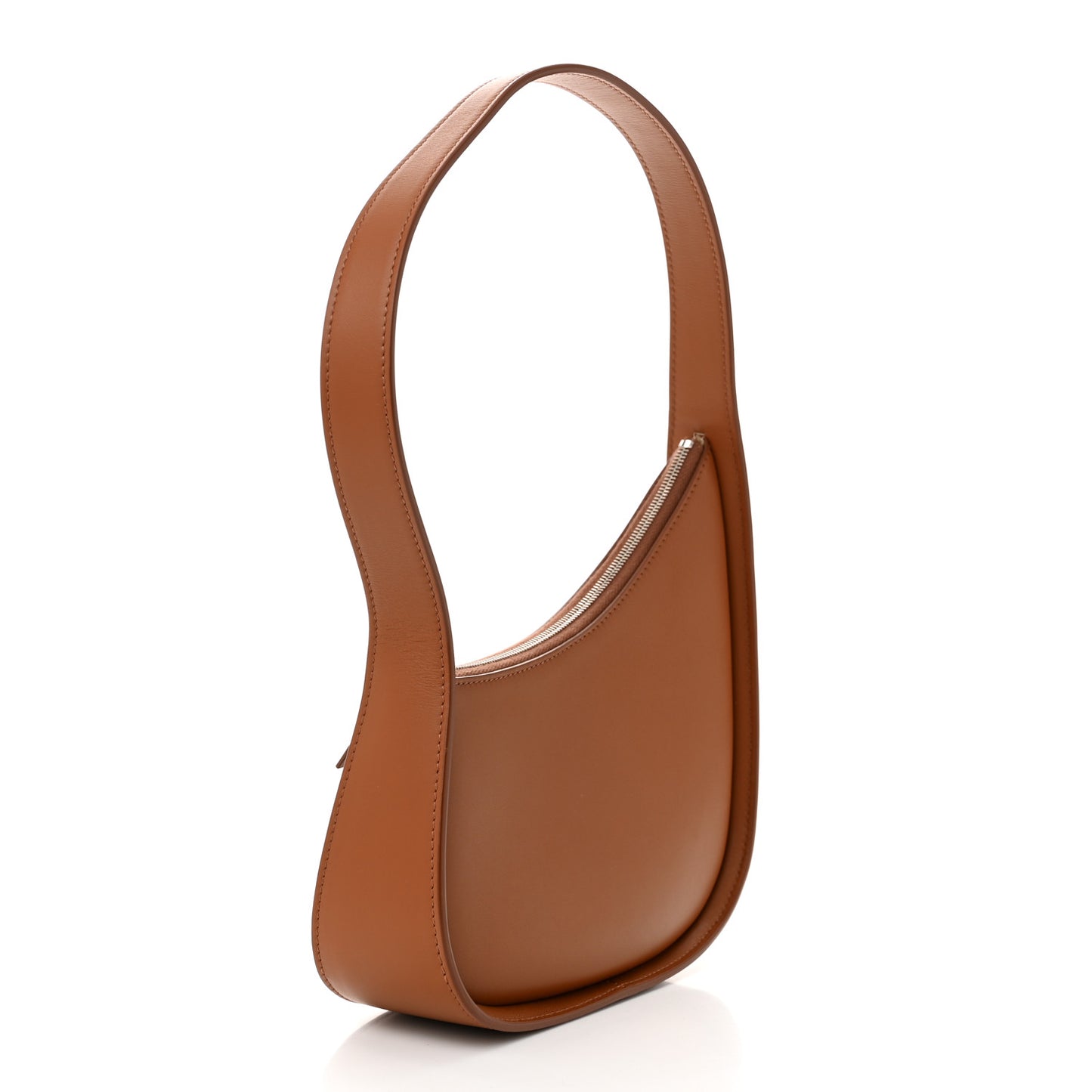 Smooth Calfskin Half Moon Shoulder Bag Acorn