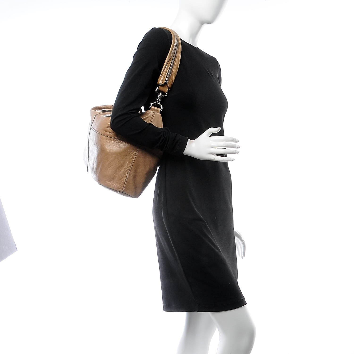 Givenchy Wrinkled Lambskin Medium Nightingale Tan 3 of 15