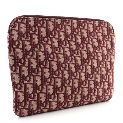 Christian Dior Oblique Logo Pouch Burgundy 3 of 8