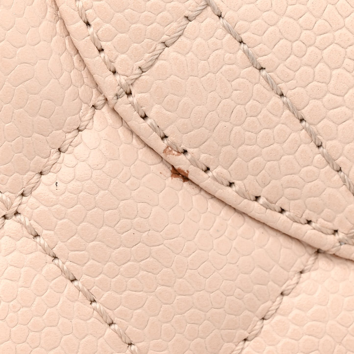 Caviar Quilted Jumbo Single Flap Beige Clair