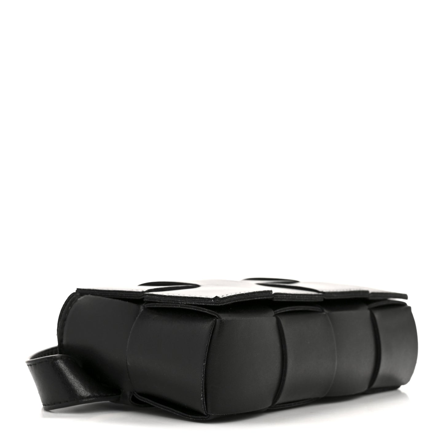 Nappa Maxi Intreccio The Belt Cassette Bag Black