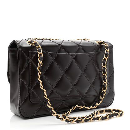 Chanel Glazed Calfskin Stitched Small Flap Brown 3 of 10