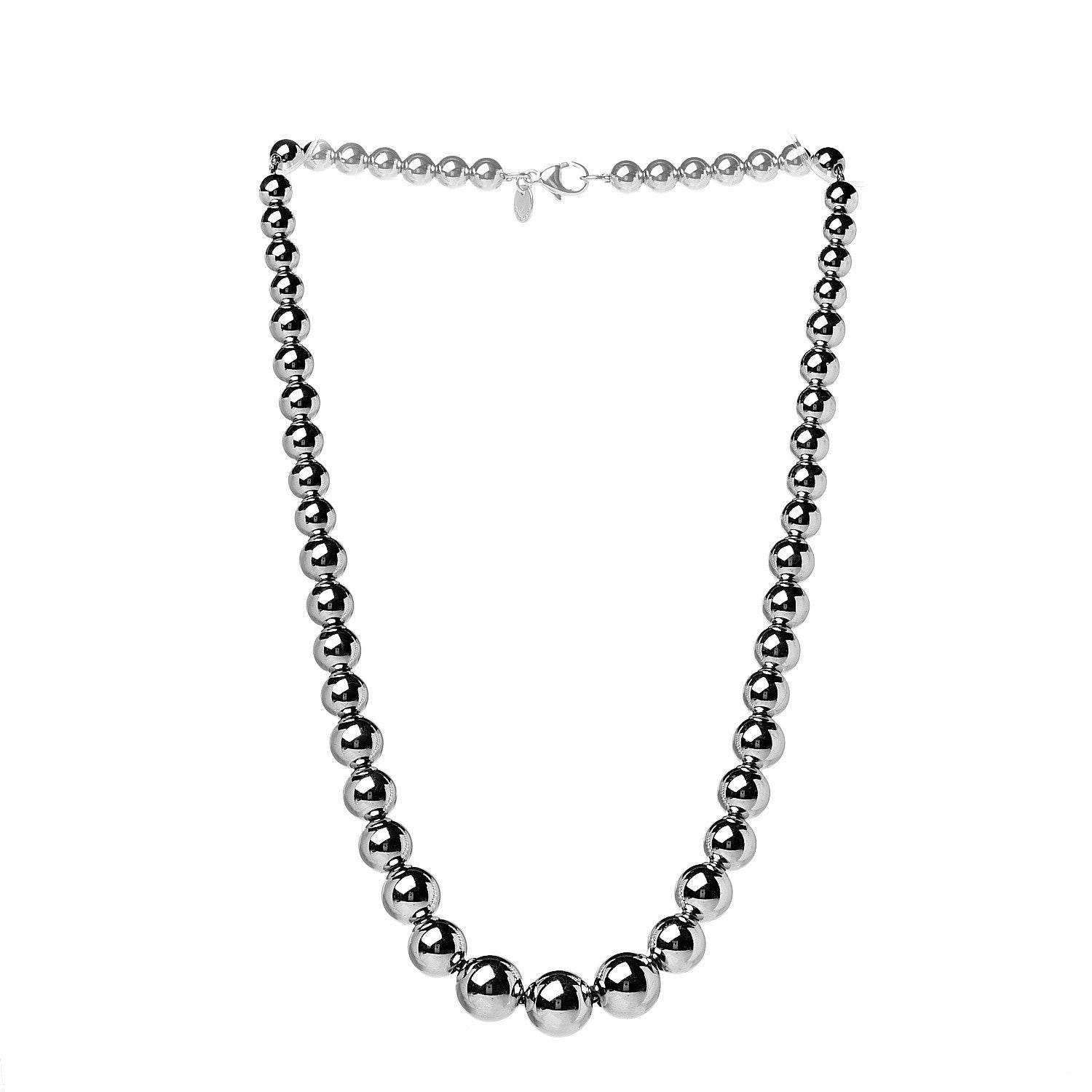 Tiffany Sterling Silver HardWear Graduated Ball Necklace 2 of 5