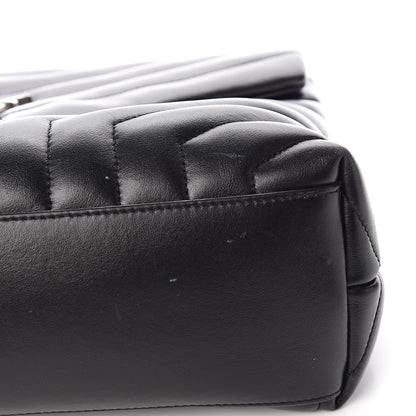 Saint Laurent Calfskin Y Quilted Monogram Medium Loulou Chain Satchel Black 10 of 12