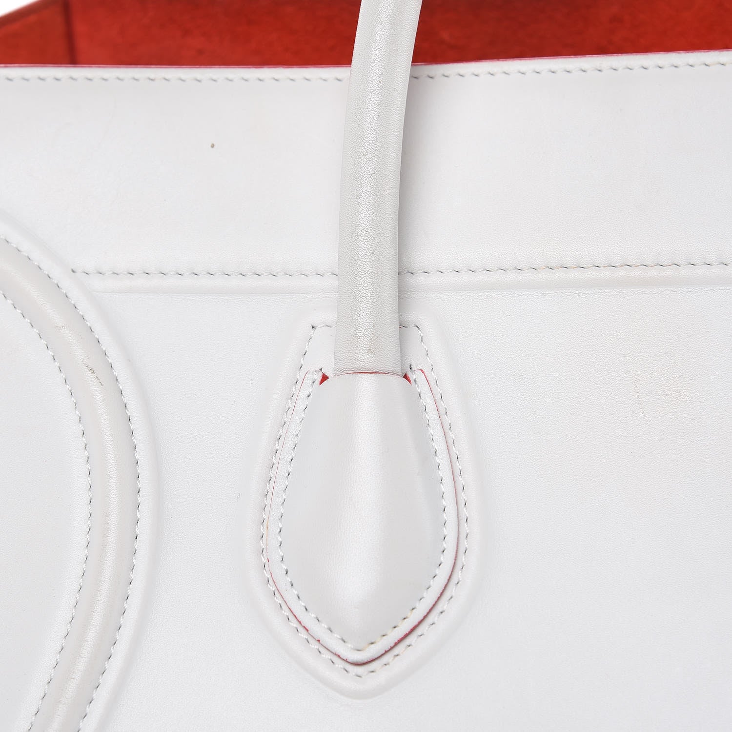 Celine Smooth Calfskin Medium Phantom Luggage White 19 of 26