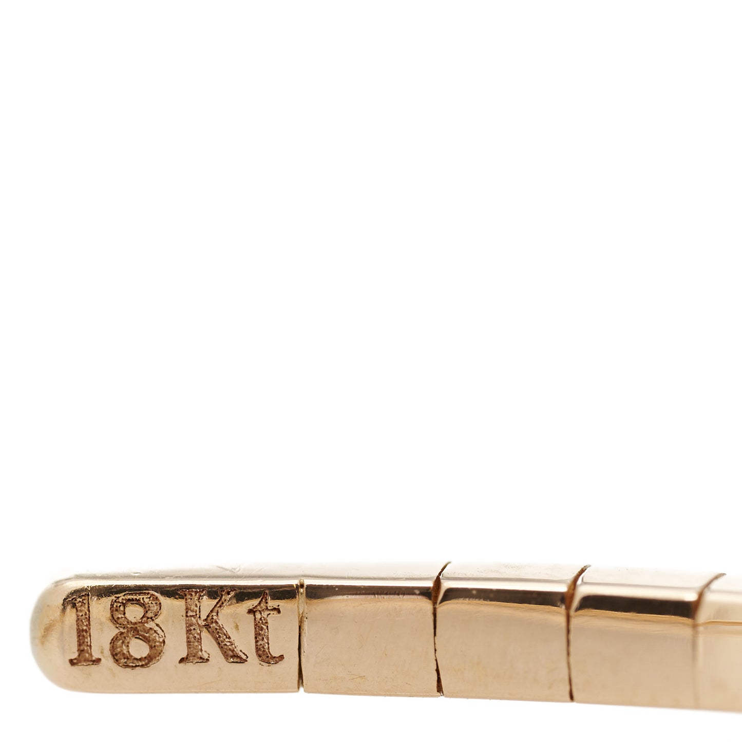 18K Rose Gold Rainbow Sapphire Princess Cut Cuff Bracelet