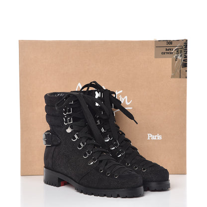 Christian Louboutin Crosta Star Who Runs Flat Boots 36.5 Black 9 of 9
