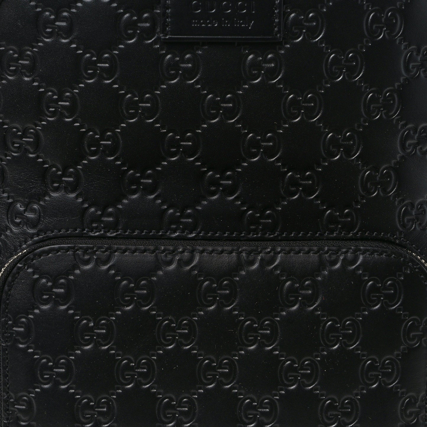 Guccissima Signature Small Day Backpack Black