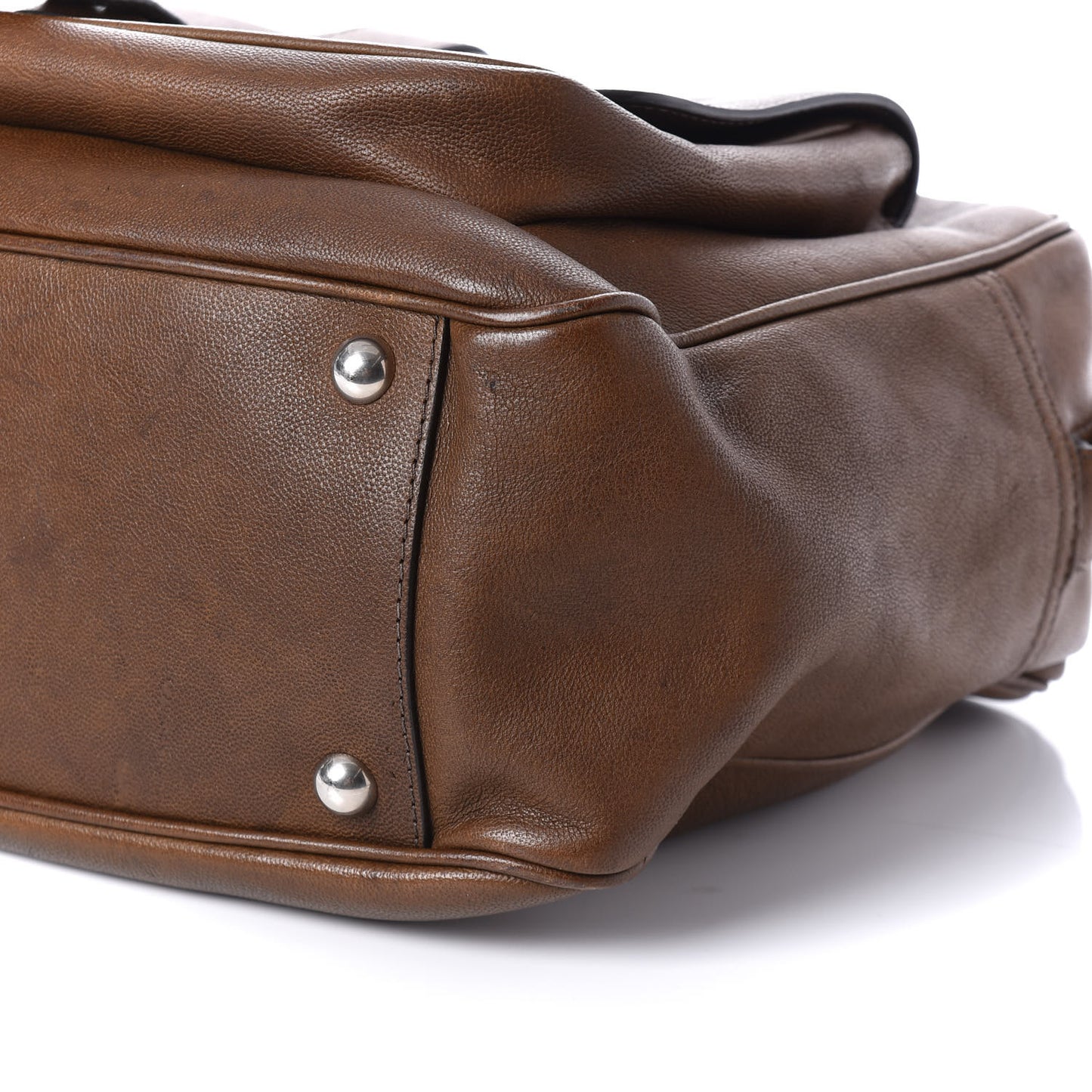 Nappa Mens Satchel Brown