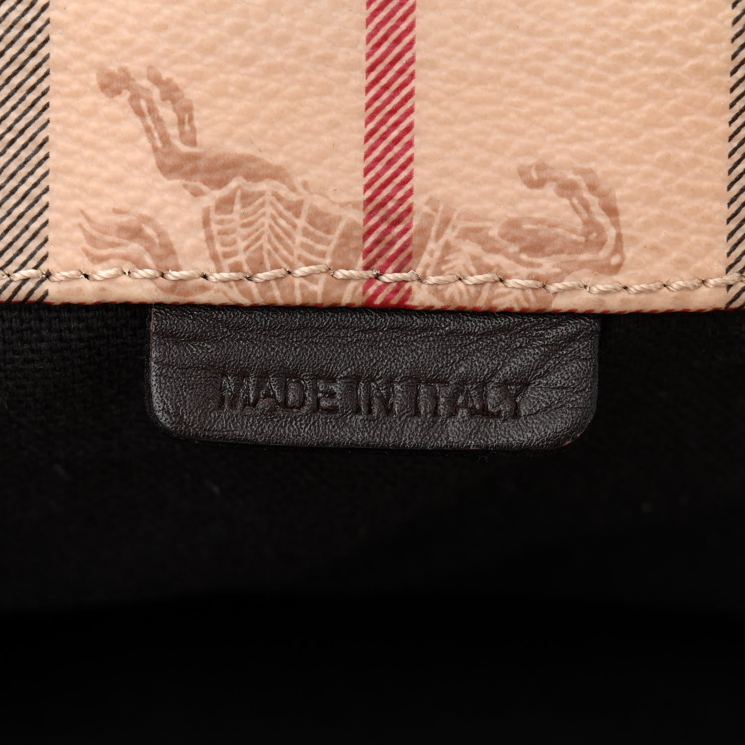 Burberry Haymarket Check Large Canterbury Tote Chocolate 8 of 17
