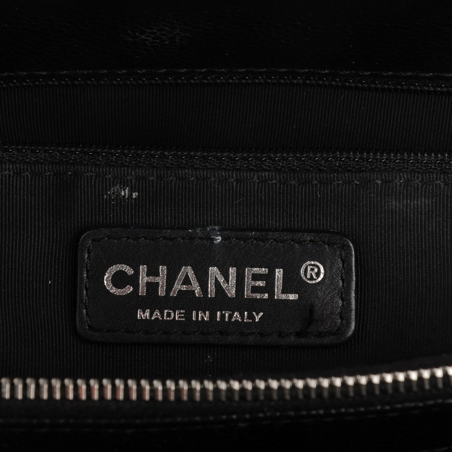 Caviar Quilted Grand Shopping Tote GST Black