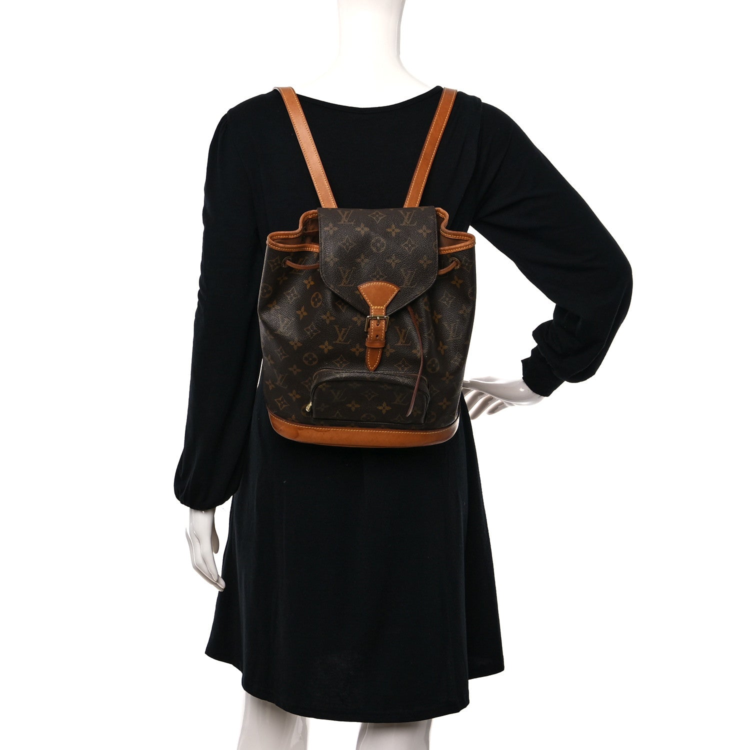 Louis Vuitton Monogram Montsouris MM Backpack 2 of 11
